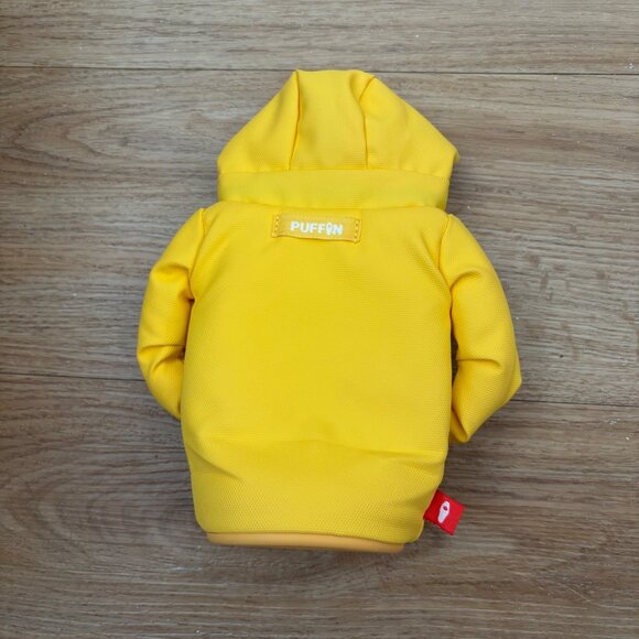 Puffin Drinkwear The Raincoat Insulated Tan Can & Bottle Coozie Yellow NWT - Picture 2 of 8